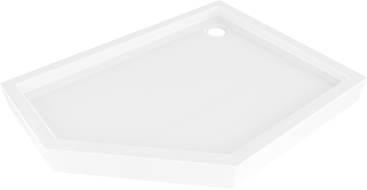 Mexen Flow+ receveur de douche pentagonal droit 90 x 80 cm, blanc brillant - 46P108090RH