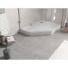 Mexen Flow+ receveur de douche pentagonal droit 90 x 80 cm, blanc brillant - 46P108090RH