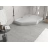 Mexen Flow+ receveur pentagonal droit 90 x 80 cm, blanc brillant - 46P108090RH