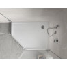 Mexen Flow+ receveur de douche pentagonal droit 90 x 80 cm, blanc brillant - 46P108090RH