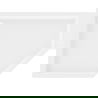 Mexen Flow+ receveur de douche pentagonal gauche 100 x 80 cm, blanc brillant - 46P108010LH