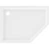Mexen Flow+ bac à douche pentagonal gauche 100 x 90 cm, blanc brillant - 46P109010LH