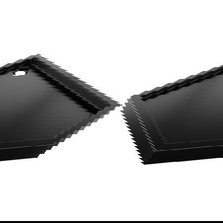 Receveur pentagonal gauche Mexen Flow+ 90 x 80 cm, noir mat - 46P708090LH