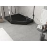 Receveur pentagonal gauche Mexen Flow+ 90 x 80 cm, noir mat - 46P708090LH