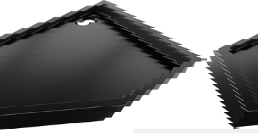 Mexen Flow+ receveur de douche pentagonal gauche 80 x 100 cm, noir mat - 46P708010LH