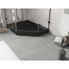Mexen Flow+ receveur pentagonal gauche 80 x 100 cm, noir mat - 46P708010LH