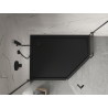 Mexen Flow+ receveur pentagonal gauche 80 x 100 cm, noir mat - 46P708010LH