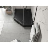 Mexen Flow+ receveur de douche pentagonal gauche 100 x 90 cm, noir mat - 46P709010LH