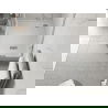 Mexen Flow+ receveur de douche semi-circulaire asymétrique gauche 90 x 80 cm, blanc brillant - 46Q108090LH
