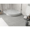 Mexen Flow+ receveur de douche asymétrique demi-circulaire gauche 90 x 80 cm, blanc brillant - 46Q108090LH