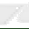 Mexen Flow+ receveur de douche semi-circulaire asymétrique droit 90 x 80 cm, blanc brillant - 46Q108090RH