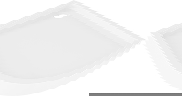 Mexen Flow+ receveur de douche semi-circulaire asymétrique gauche 100 x 80 cm, blanc brillant - 46Q108010LH