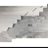 Mexen Flow+ receveur de douche semi-circulaire asymétrique gauche 100 x 80 cm, blanc brillant - 46Q108010LH