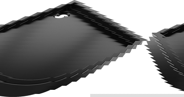 Mexen Flow+ receveur de douche semi-circulaire asymétrique gauche 100 x 80 cm, noir mat - 46Q708010LH
