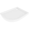 Mexen Flow+ receveur de douche semi-circulaire asymétrique droit 100 x 90 cm, blanc brillant - 46Q109010RH