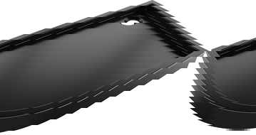 Mexen Flow+ bac de douche semi-circulaire asymétrique droit 100 x 90 cm, noir mat - 46Q709010RH