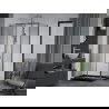 Mexen Apia cabine de douche coulissante 140 x 70 cm, transparent, chrome + receveur plat, noir - 840-140-070-01-00-4070