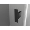Mexen Mist T cabine de douche pivotante droite 120 x 110 cm, grille noire, noir - 8A4T-120-110-70-77-P