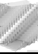 Mexen Mist L Duo cabine de douche battante 110 x 90 cm, transparent, chrome - 8A4L-110-090-01-00