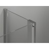 Mexen Mist L Duo cabine de douche pivotante 110 x 110 cm, transparent, chrome - 8A4L-110-110-01-00