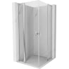 Mexen Mist L Duo cabine de douche pivotante 110 x 110 cm, transparent, chrome - 8A4L-110-110-01-00