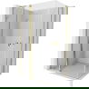 Mexen Mist L Duo cabine de douche pivotante 100 x 95 cm, transparent, dorée - 8A4L-100-095-50-00