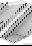 Mexen Mist L Duo cabine de douche à charnière 100 x 90 cm, transparent, noir - 8A4L-100-090-70-00