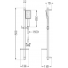 Mexen DQ54 ensemble de douche coulissant, blanc - 785544581-21