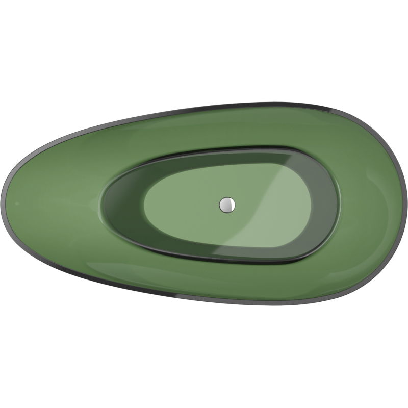 Mexen Glass forest baignoire autoportante transparente 170 x 85 cm, bonde chromée - 58061708502