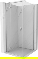 Mexen Mist H T cabine de douche pivotante gauche 70 x 70 cm, transparent, chrome - 8A5T-070-070-01-00-L