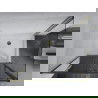 Cabine de douche coulissante Mexen Apia 130 x 80 cm, transparente, or + receveur Flat, blanc- 840-130-080-50-00-4010G