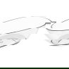 Mexen Glass claire baignoire autoportante transparente 170 x 85 cm, bouchon chromé - 58061708508