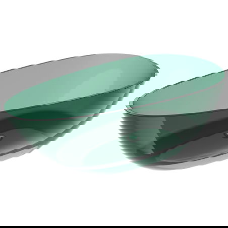 Mexen Glass teal baignoire autoportante transparente 170 x 85 cm, bouchon chromé - 58061708511