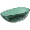 Mexen Glass baignoire autoportante transparente 170 x 85 cm, teal, bouchon chromé - 58061708511