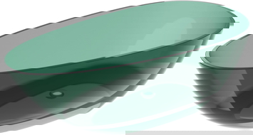 Mexen Glass teal baignoire autoportante transparente 170 x 85 cm, bouchon chromé - 58061708511