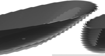 Mexen Glass noir baignoire autoportante transparente 160 x 80 cm, bonde chromée - 58061608013