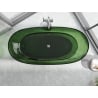 Mexen Pure baignoire autoportante transparente 170 x 80 cm, forêt, bouchon chromé - 58071708002