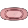 Mexen Pure baignoire autoportante transparente 170 x 80 cm, éosine, bouchon chromé - 58071708003