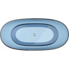 Mexen Pure baignoire autoportante transparente 170 x 80 cm, denim, bonde chromée - 58071708007