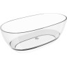 Mexen Pure baignoire autoportante transparente 170 x 80 cm, claire, bonde chromée - 58071708008