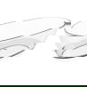 Mexen Pure claire baignoire autoportante transparente 170 x 80 cm, bouchon chrome - 58071708008