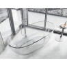 Mexen Pure baignoire autoportante transparente 170 x 80 cm, claire, bonde chromée - 58071708008