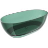 Mexen Pure baignoire autoportante transparente 170 x 80 cm, teal, bonde chromée - 58071708011
