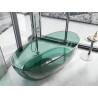 Mexen Pure baignoire autoportante transparente 170 x 80 cm, teal, bonde chromée - 58071708011