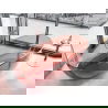 Baignoire autonome transparente Mexen Pure rose 170 x 80 cm, bouchon chromé - 58071708014