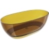Mexen Pure baignoire autoportante transparente 170 x 80 cm, honey, bouchon chromé - 58071708015