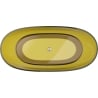 Mexen Pure baignoire autoportante transparente 170 x 80 cm, honey, bouchon chromé - 58071708015