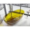 Mexen Pure baignoire autoportante transparente 170 x 80 cm, honey, bouchon chromé - 58071708015