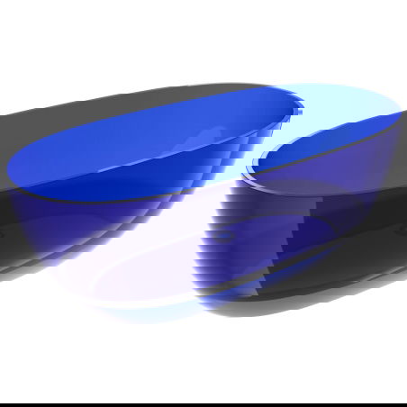 Mexen Pure sapphire baignoire autoportante transparente 170 x 80 cm, bouchon chromé - 58071708016