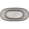 Mexen Pure baignoire autoportante transparente 170 x 80 cm, bronze, bouchon chromé - 58071708018